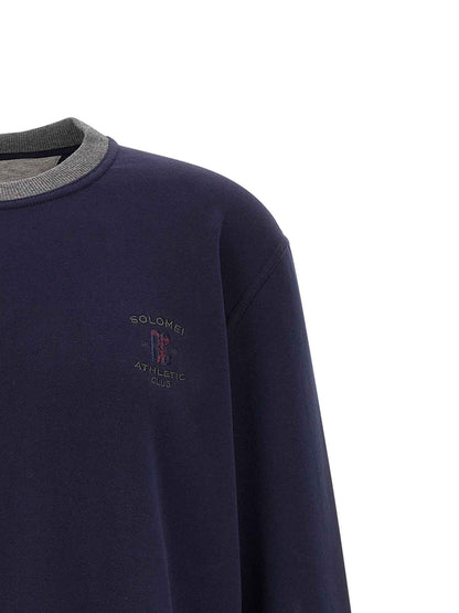 Blue Cotton Sweatshirt