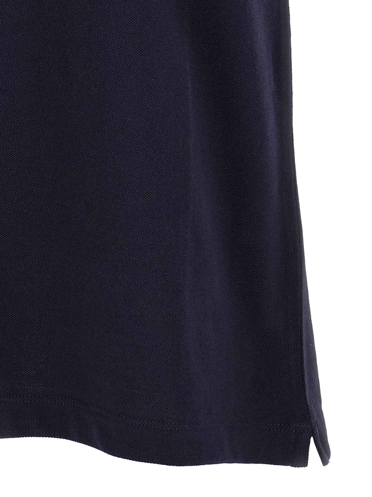 Blue Cotton Polo Shirt