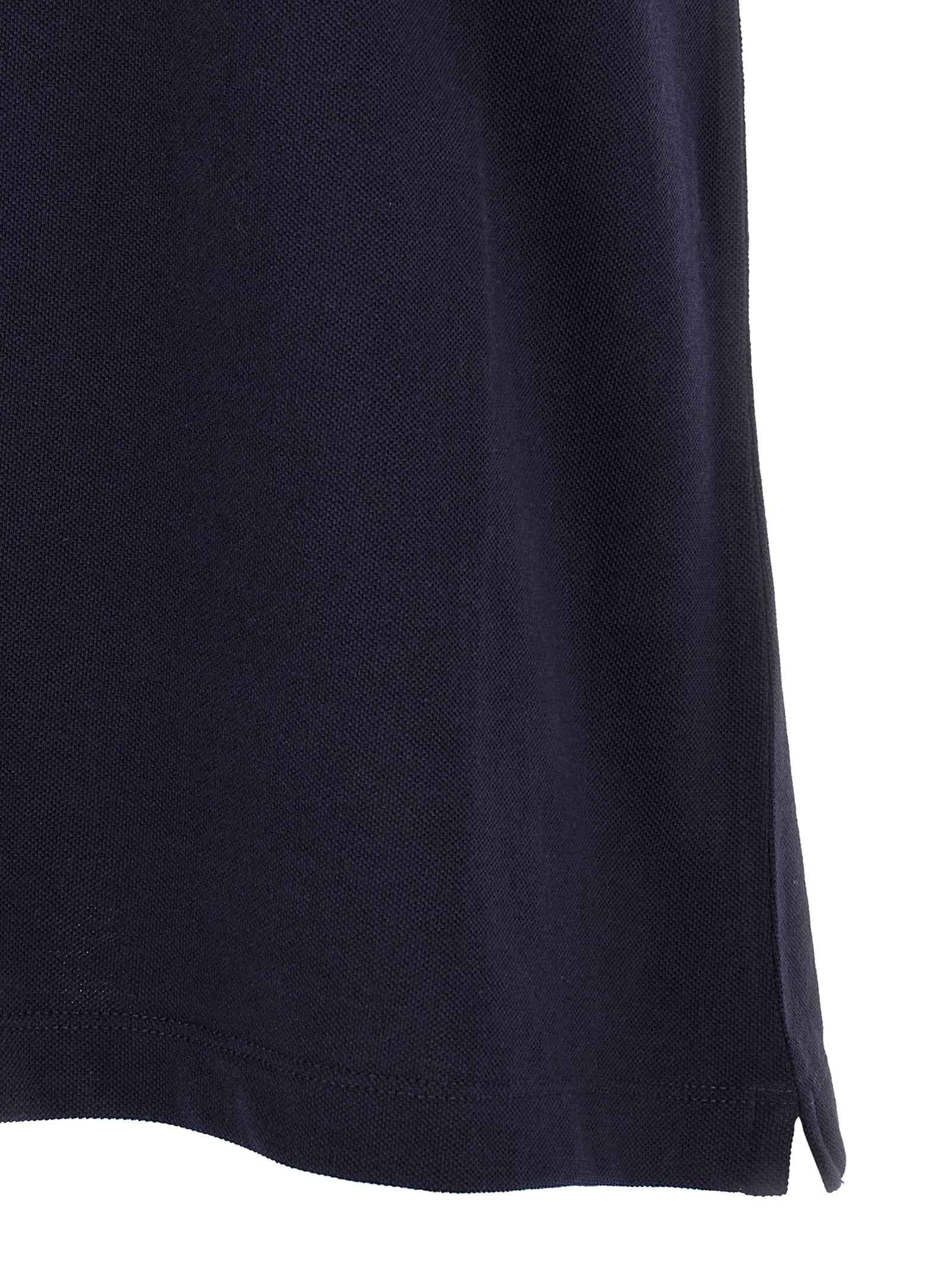 Blue Cotton Polo Shirt