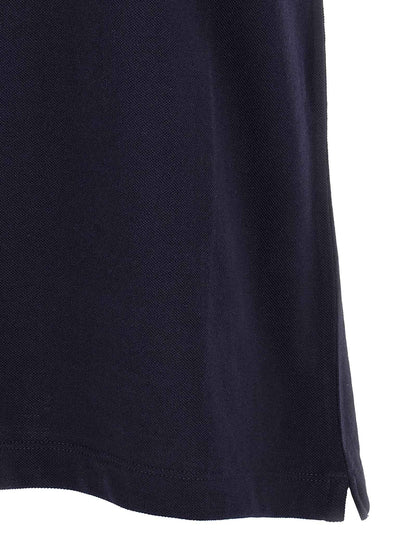 Blue Cotton Polo Shirt