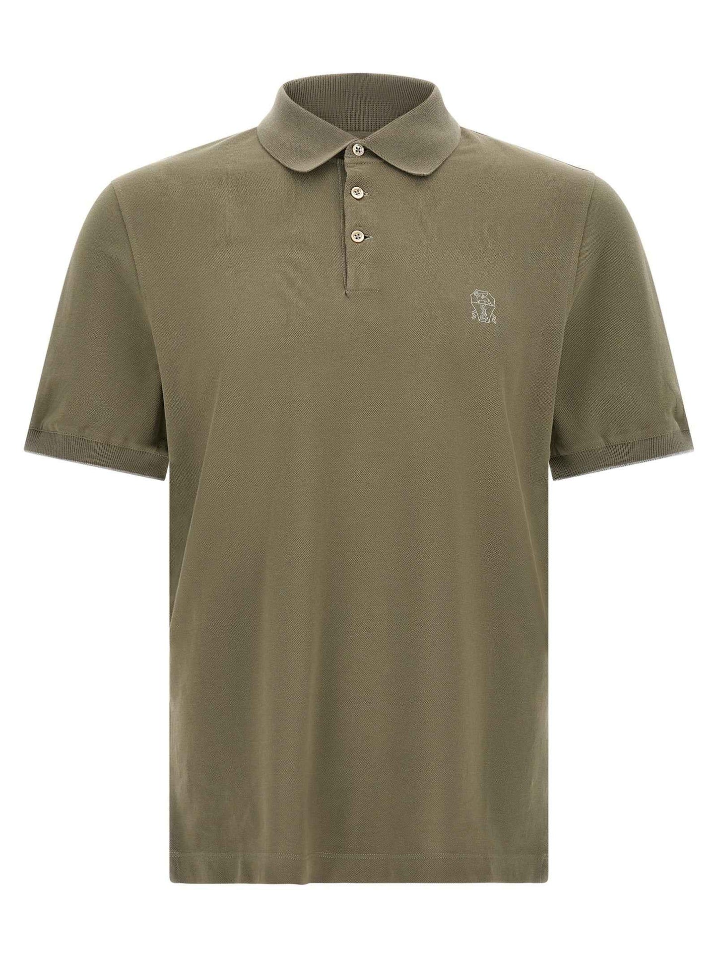 Bicolor Cotton Polo Shirt