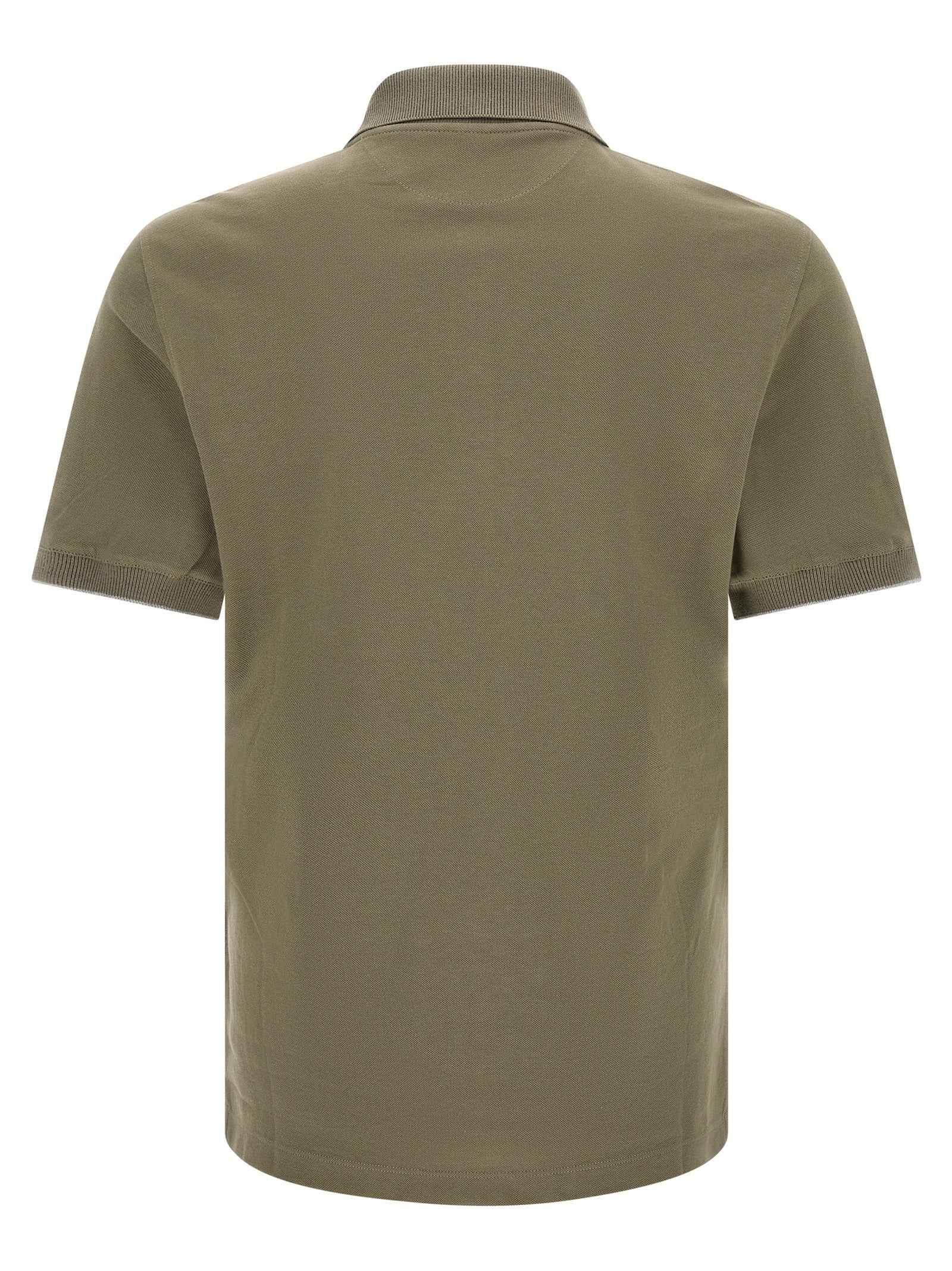 Bicolor Cotton Polo Shirt