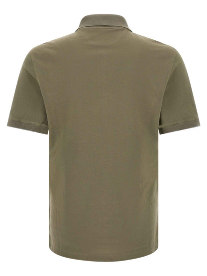 Bicolor Cotton Polo Shirt
