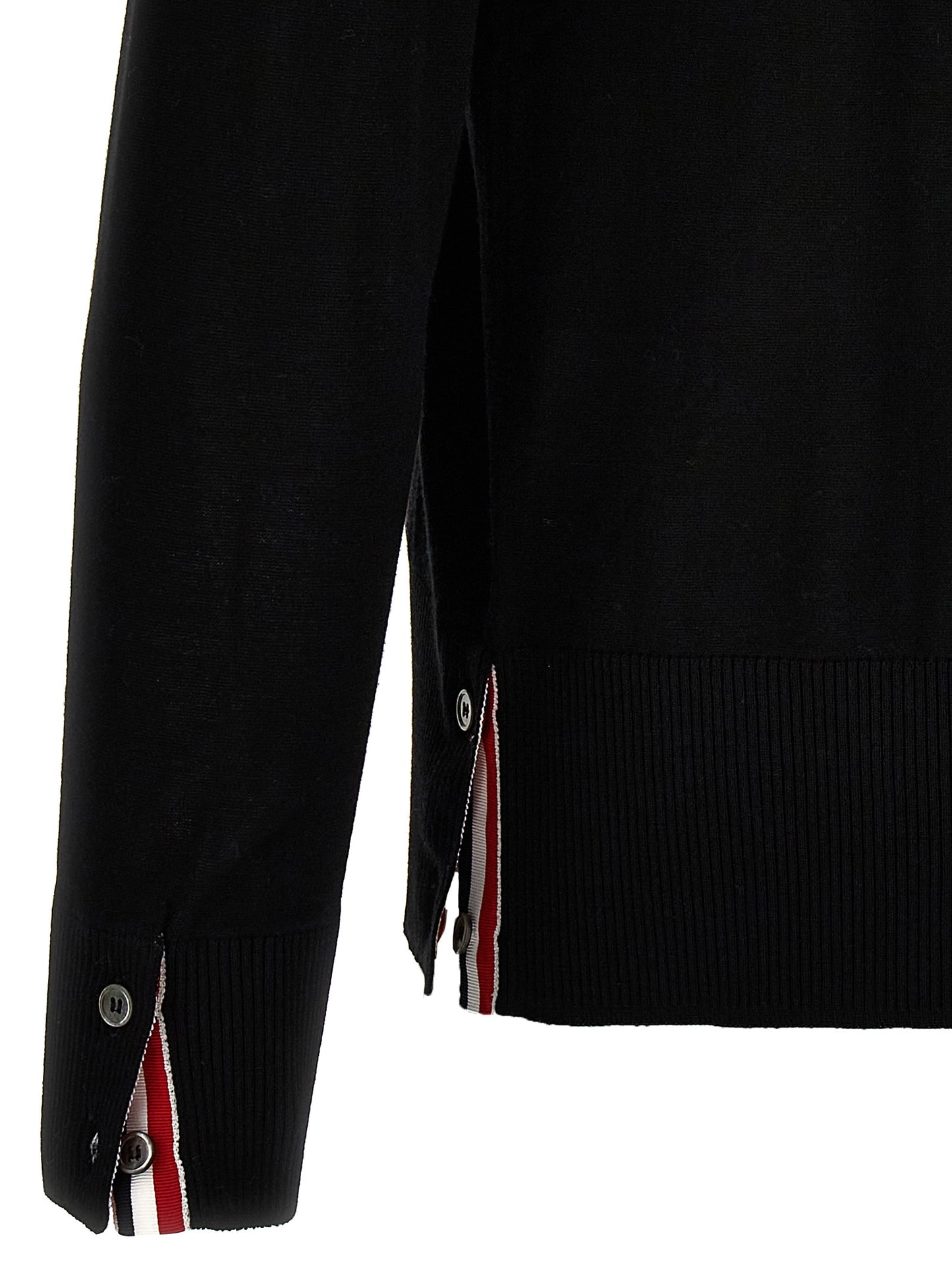 Black Virgin Wool Cardigan