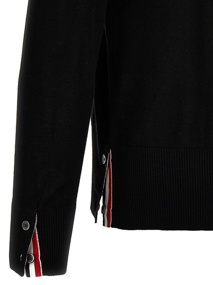 Black Virgin Wool Cardigan