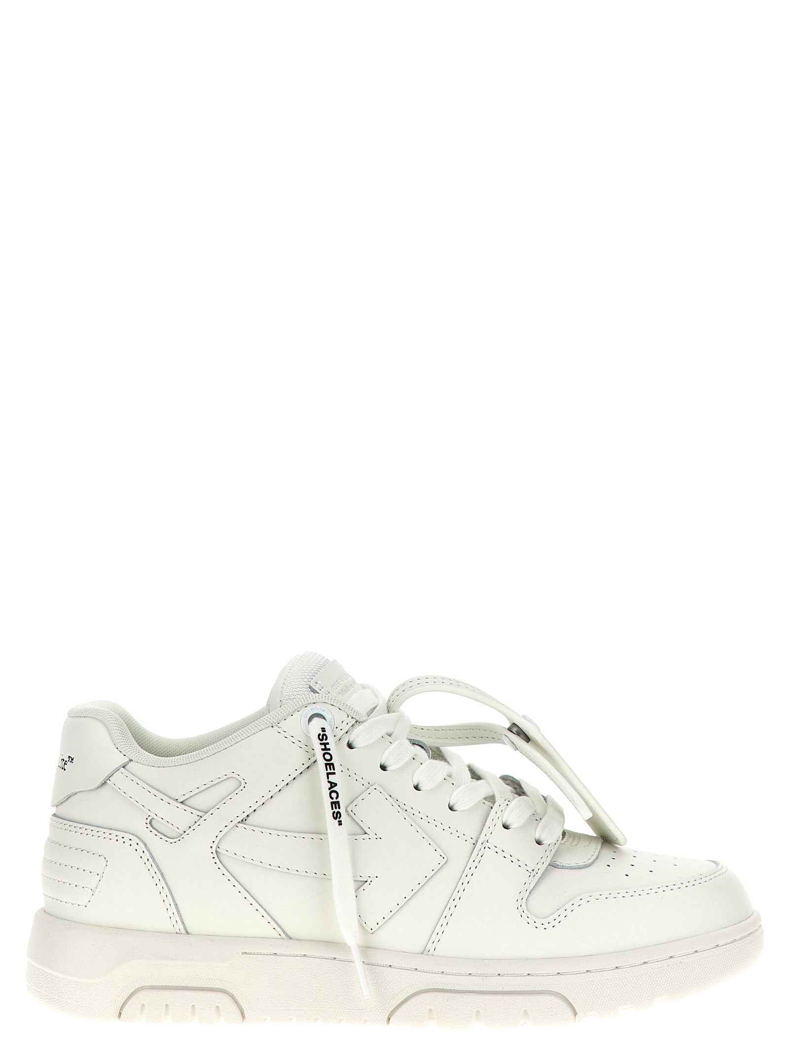 White Calfskin Low Top Sneakers