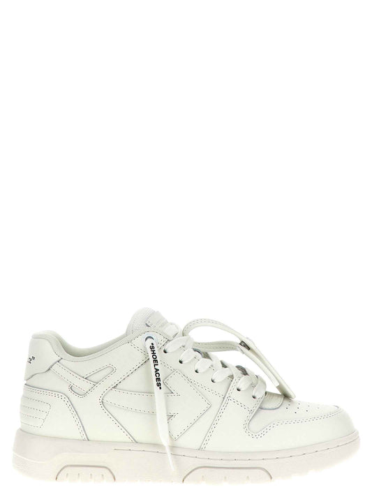 White Calfskin Low Top Sneakers