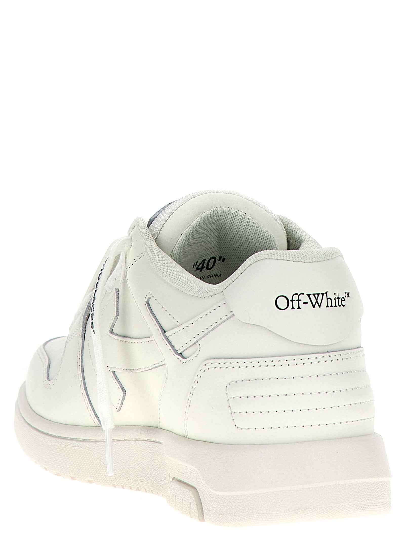 White Calfskin Low Top Sneakers