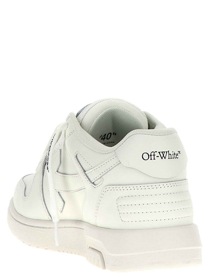 White Calfskin Low Top Sneakers