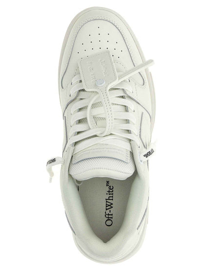 White Calfskin Low Top Sneakers
