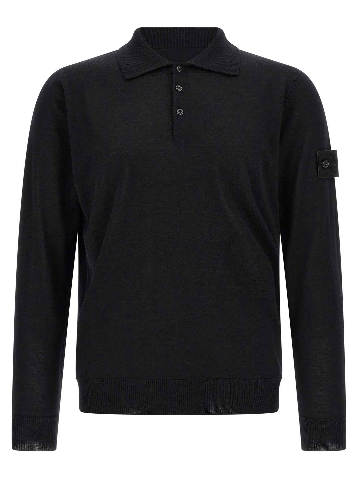 Black Virgin Wool Cardigan