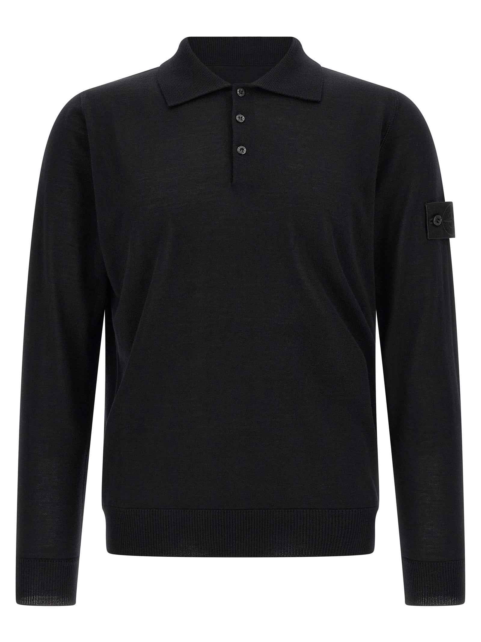 Black Virgin Wool Cardigan