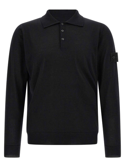 Black Virgin Wool Cardigan