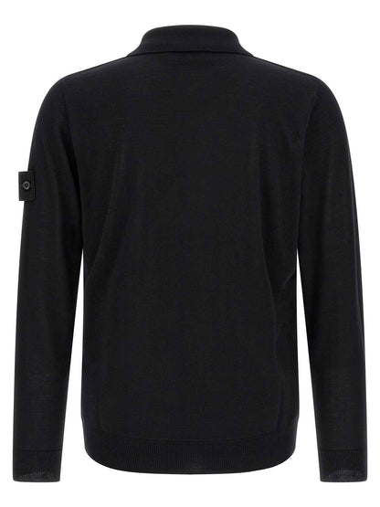Black Virgin Wool Cardigan