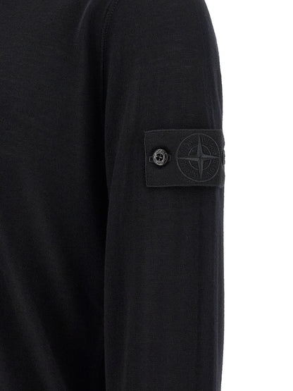 Black Virgin Wool Cardigan