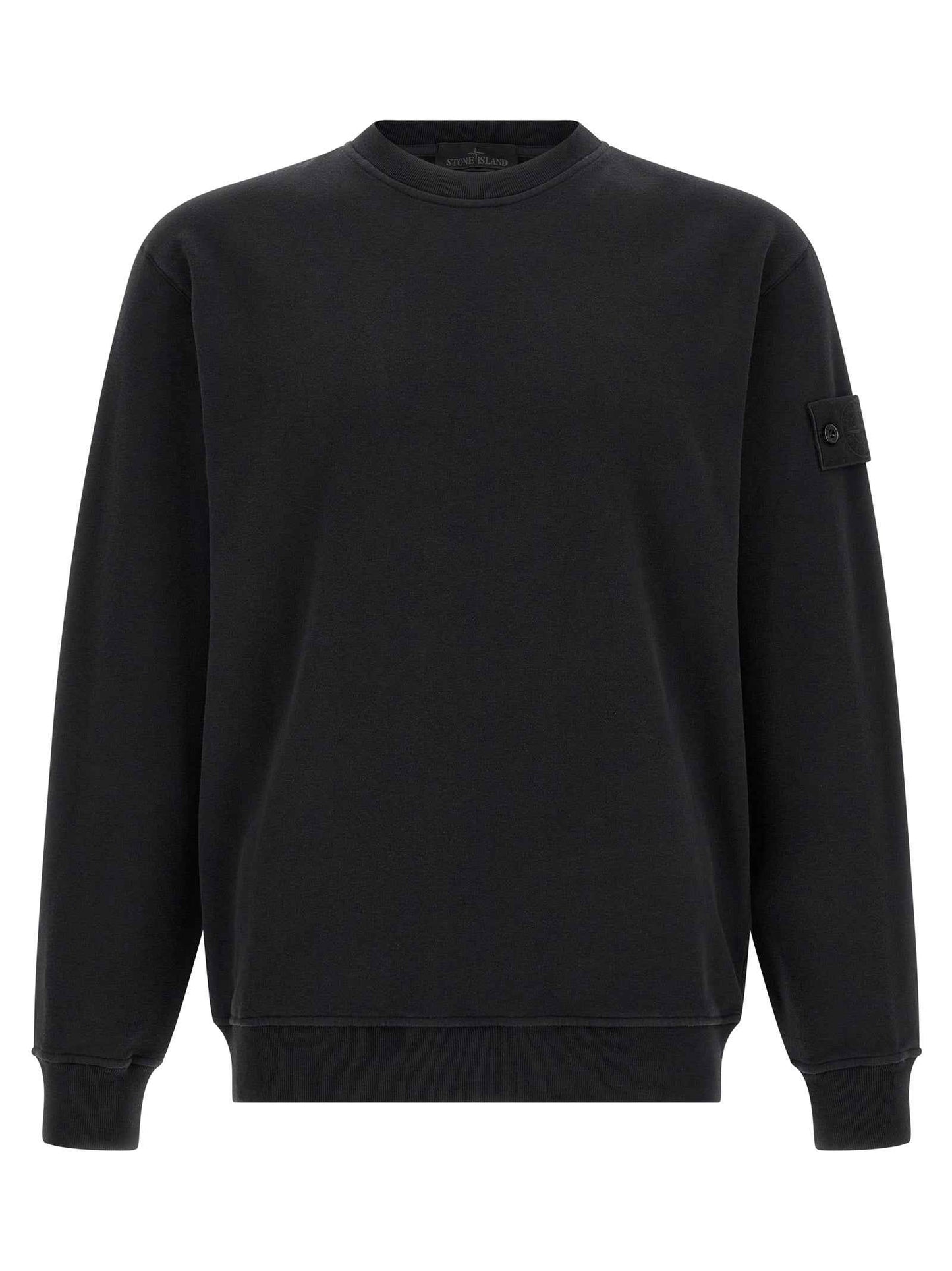 Black Cotton Sweatshirt