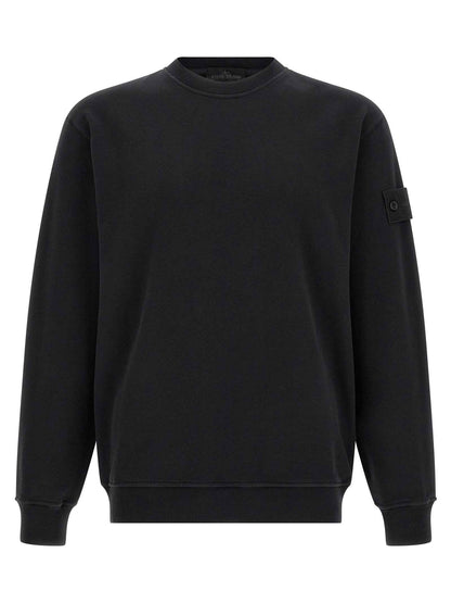 Black Cotton Sweatshirt