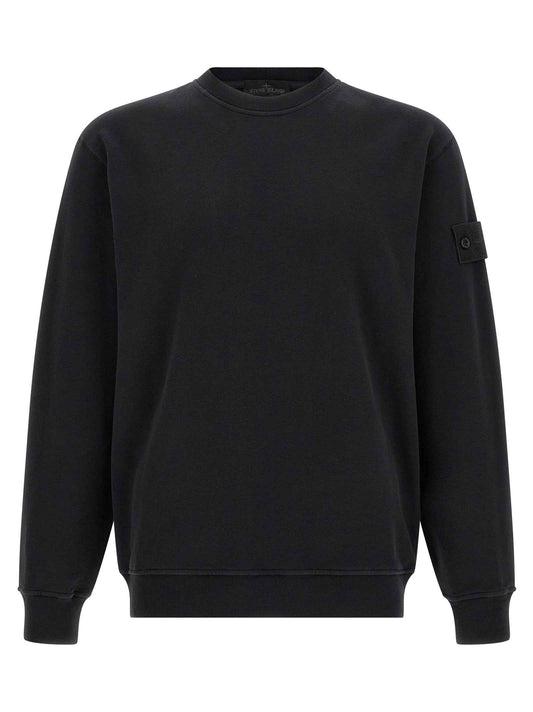 Black Cotton Sweatshirt