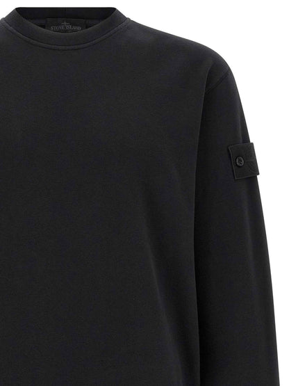 Black Cotton Sweatshirt