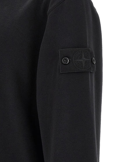 Black Cotton Sweatshirt