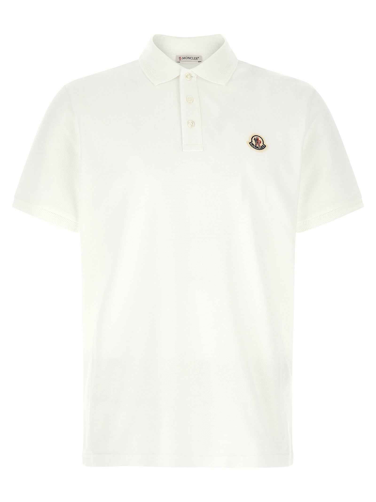 White Cotton Polo Shirt