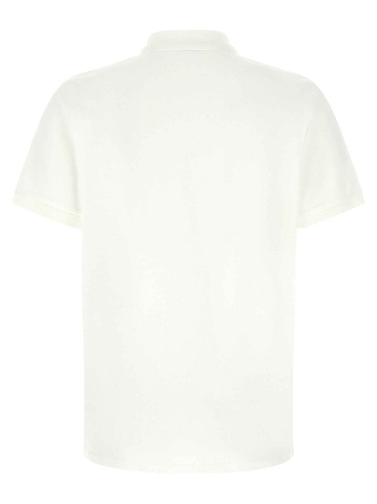 White Cotton Polo Shirt