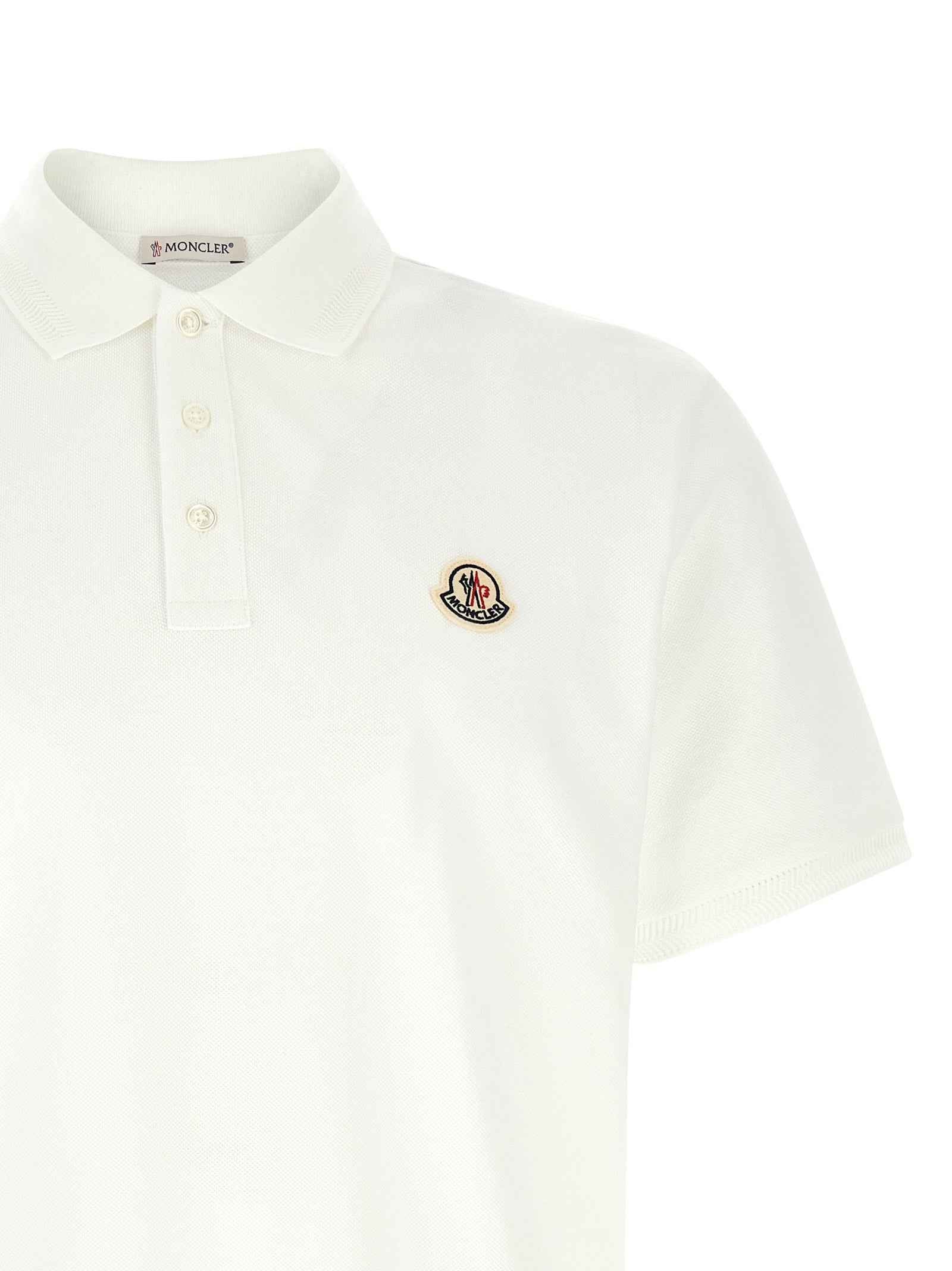 White Cotton Polo Shirt