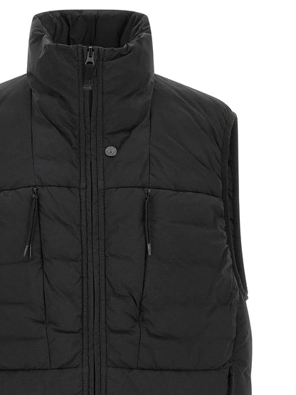 Black Polyamide Sleeveless Jacket