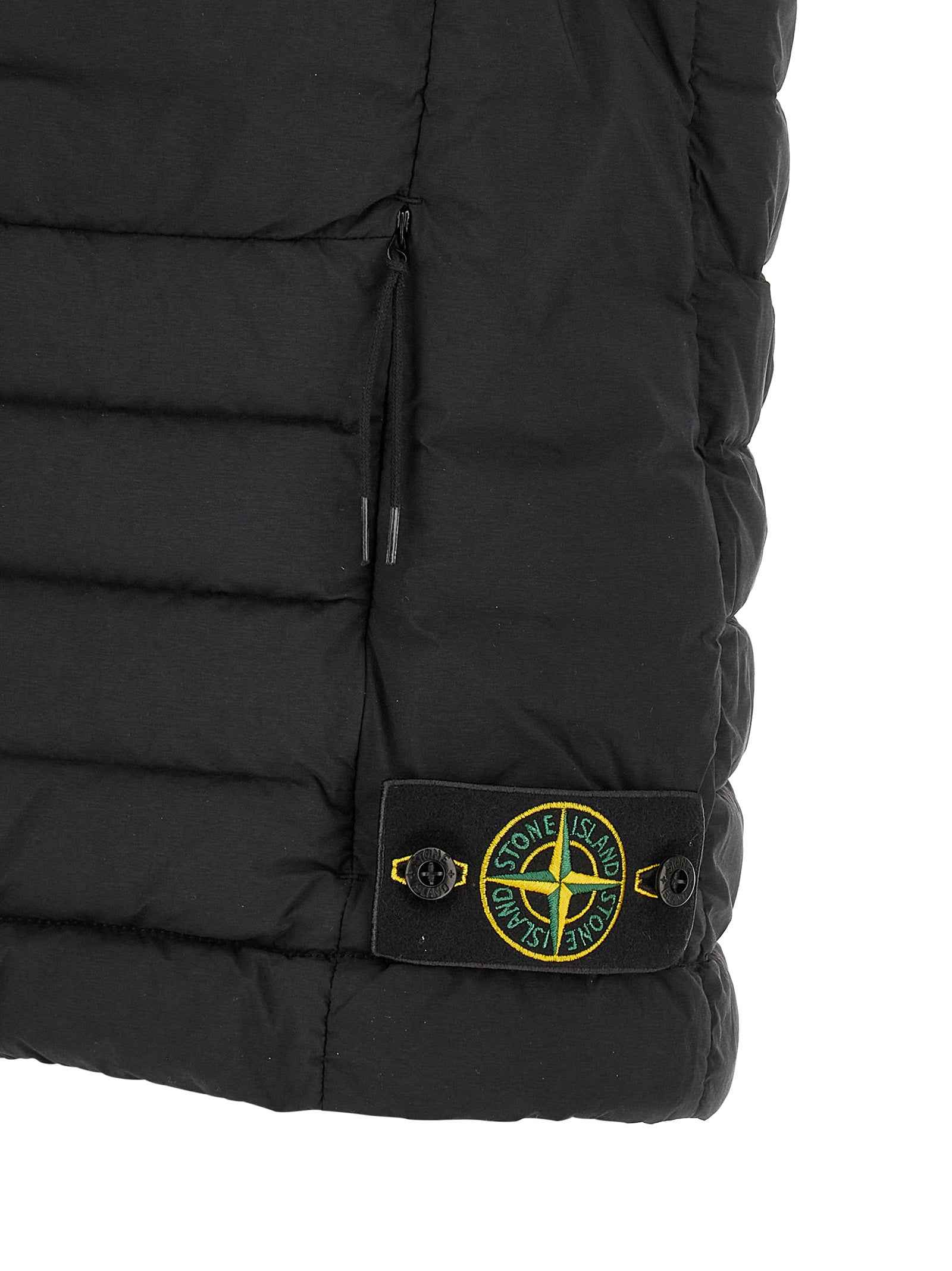Black Polyamide Sleeveless Jacket