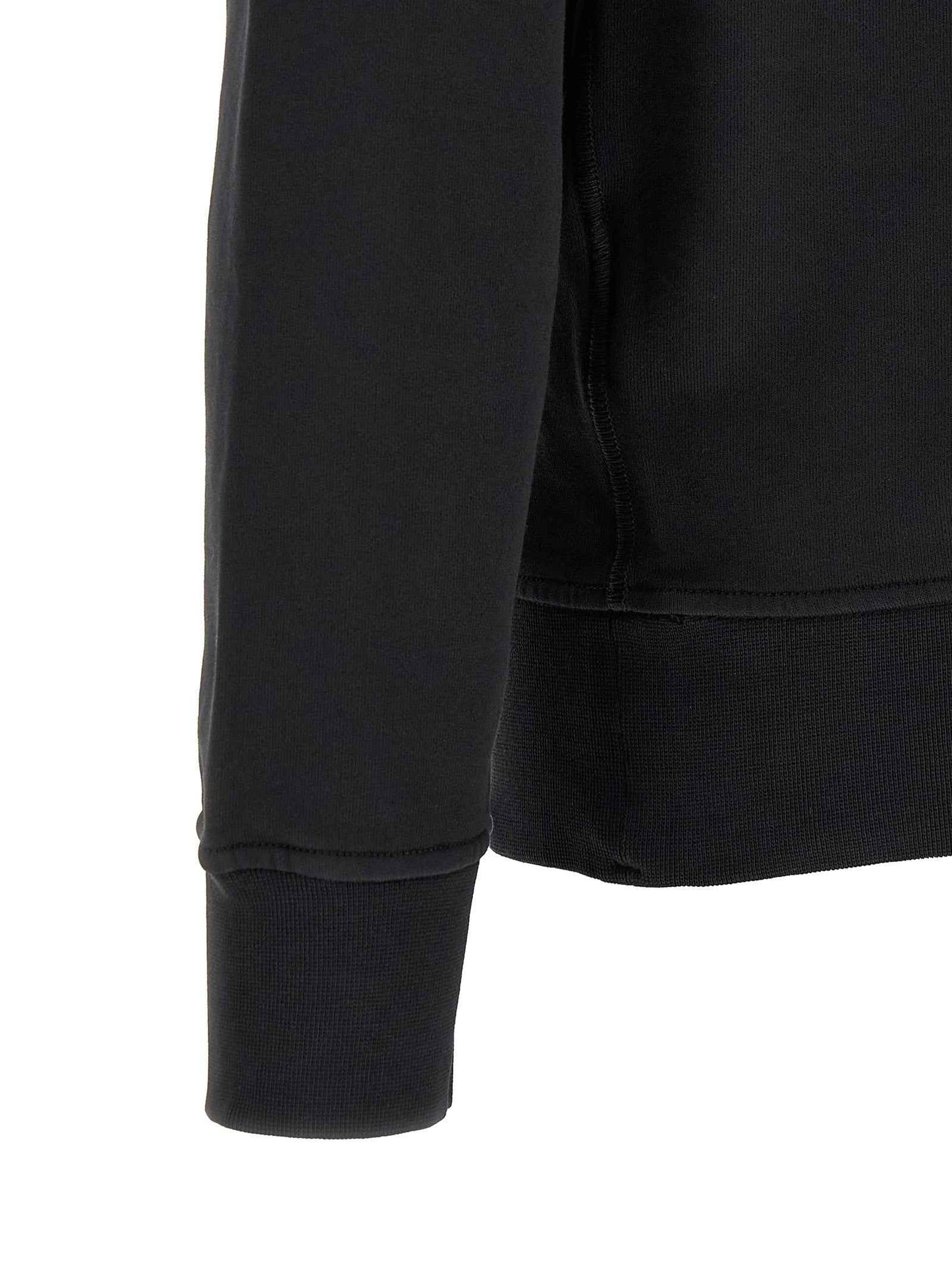 Black Cotton Sweatshirt