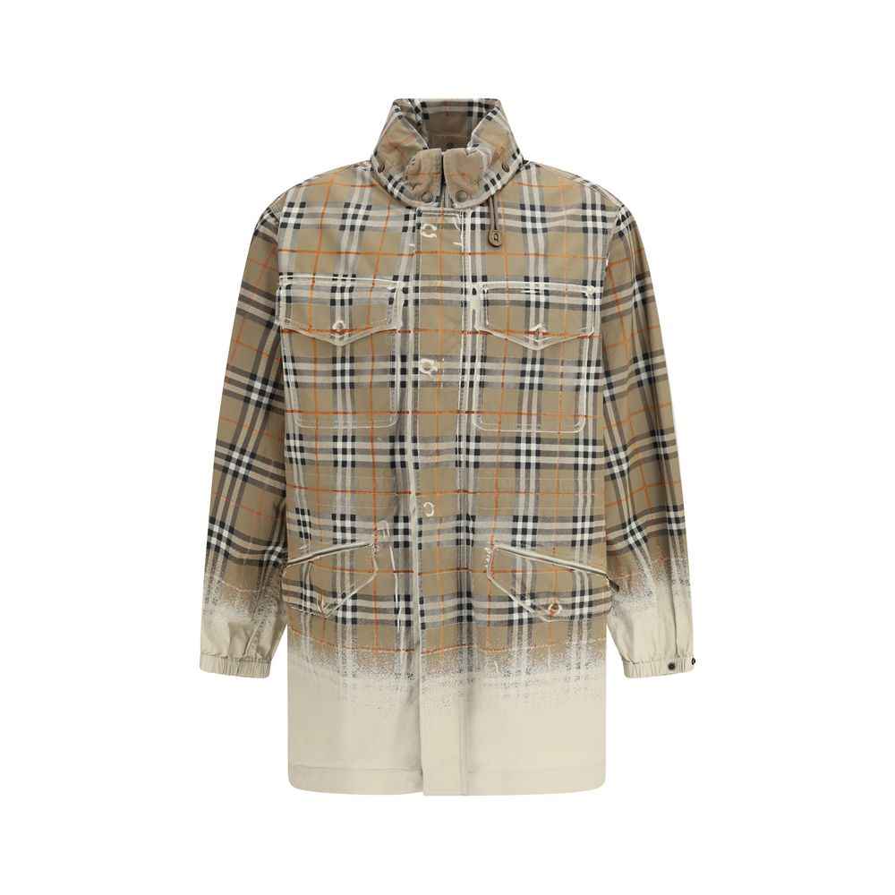 Beige Cotton Parka