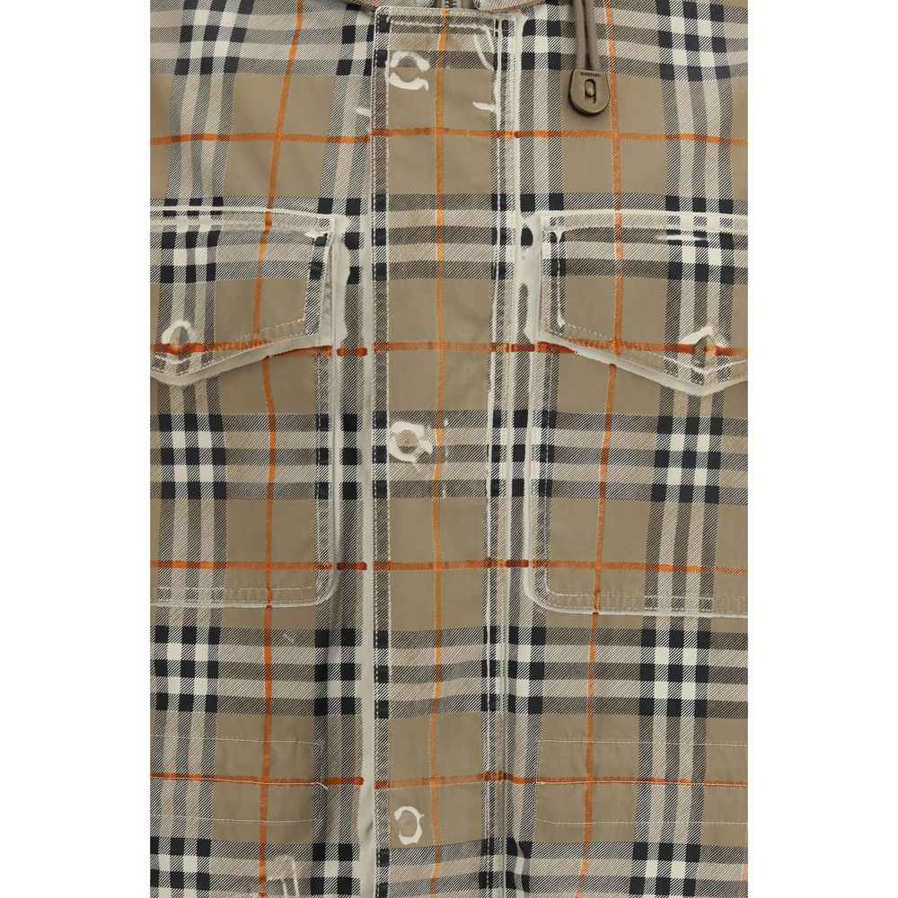 Beige Cotton Parka