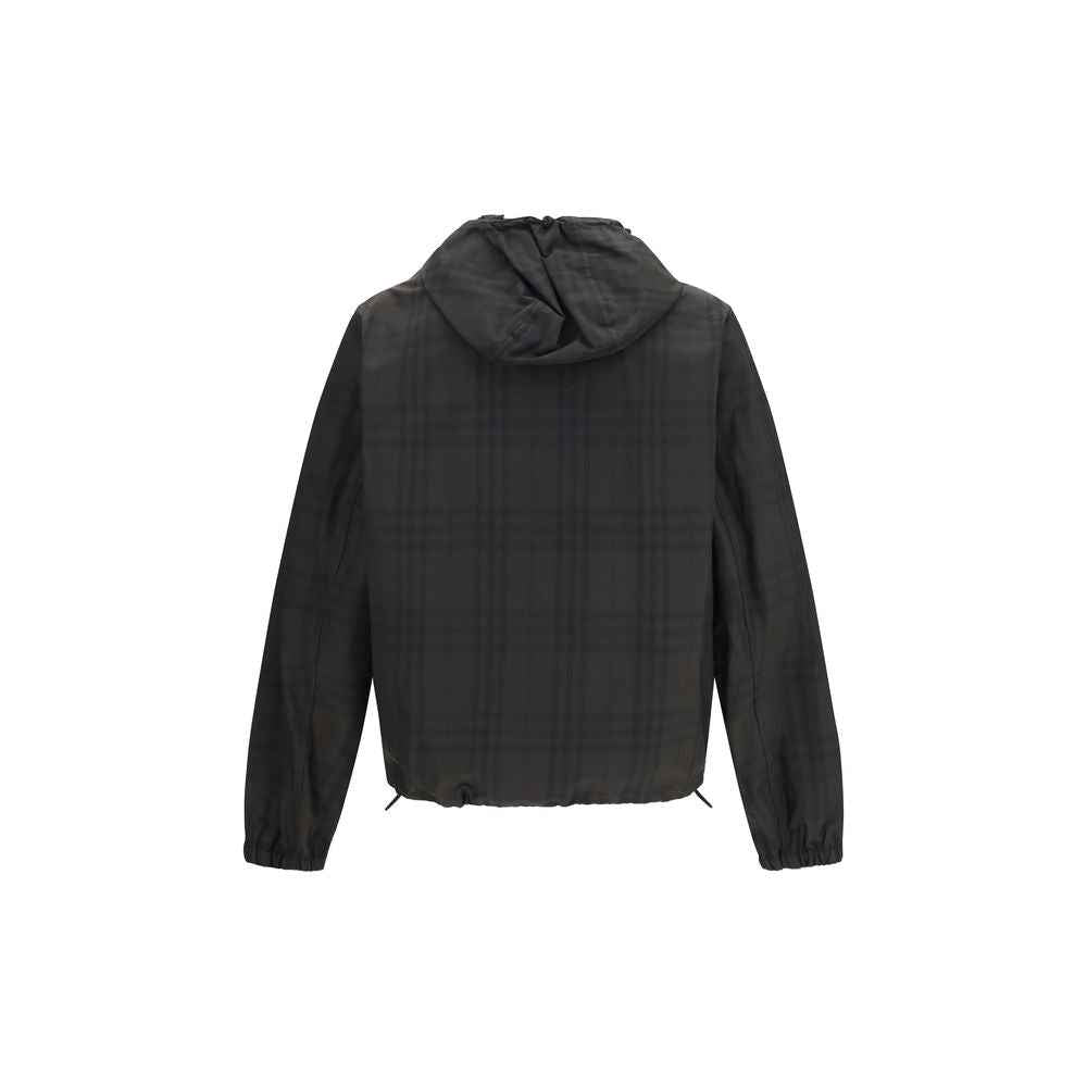 Brown Cotton Shell Jacket