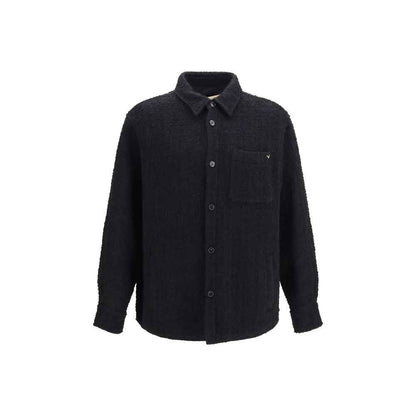 Black Cotton Full-Length Jacket