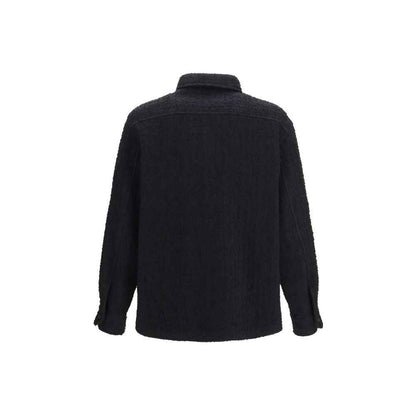 Black Cotton Full-Length Jacket