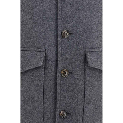Gray Wool Oves Aries Jacket