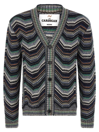 Multicolor Wool Cardigan