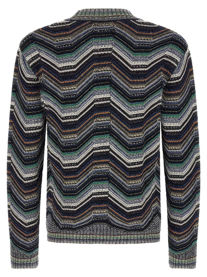Multicolor Wool Cardigan