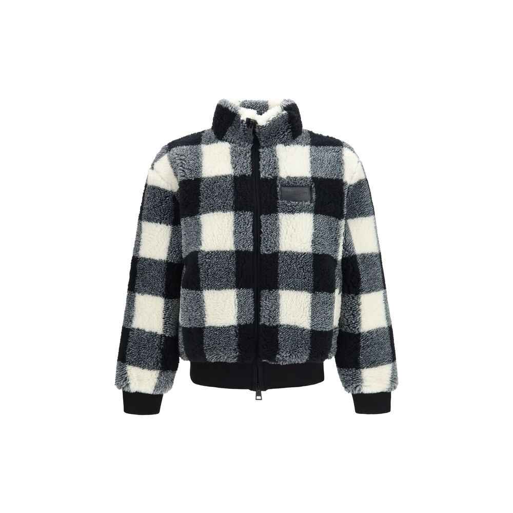 Gray Polyester Full-Length Jacket