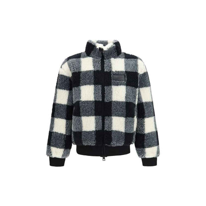 Gray Polyester Full-Length Jacket