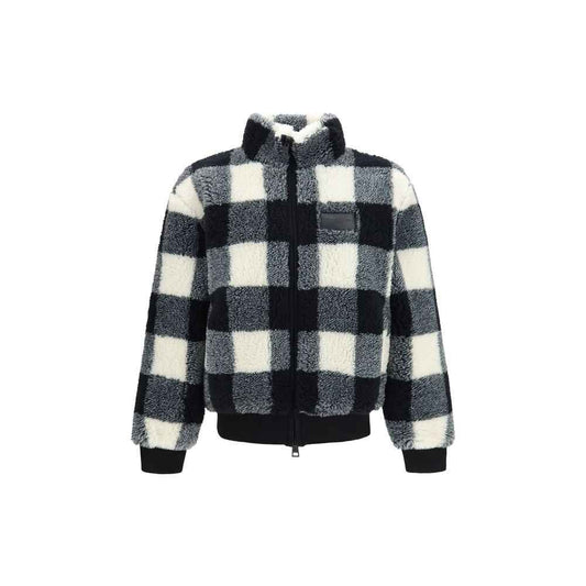 Gray Polyester Full-Length Jacket