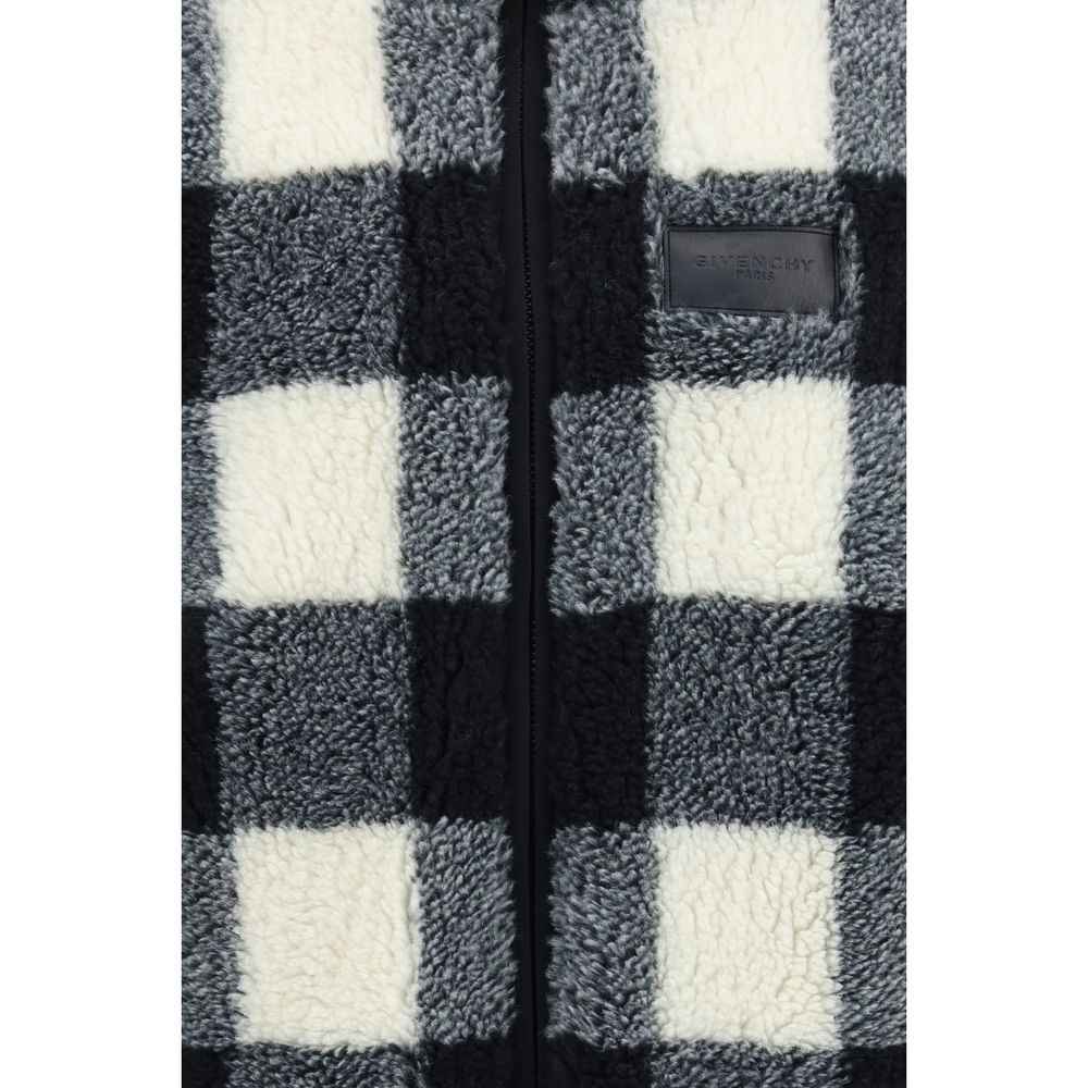 Gray Polyester Full-Length Jacket