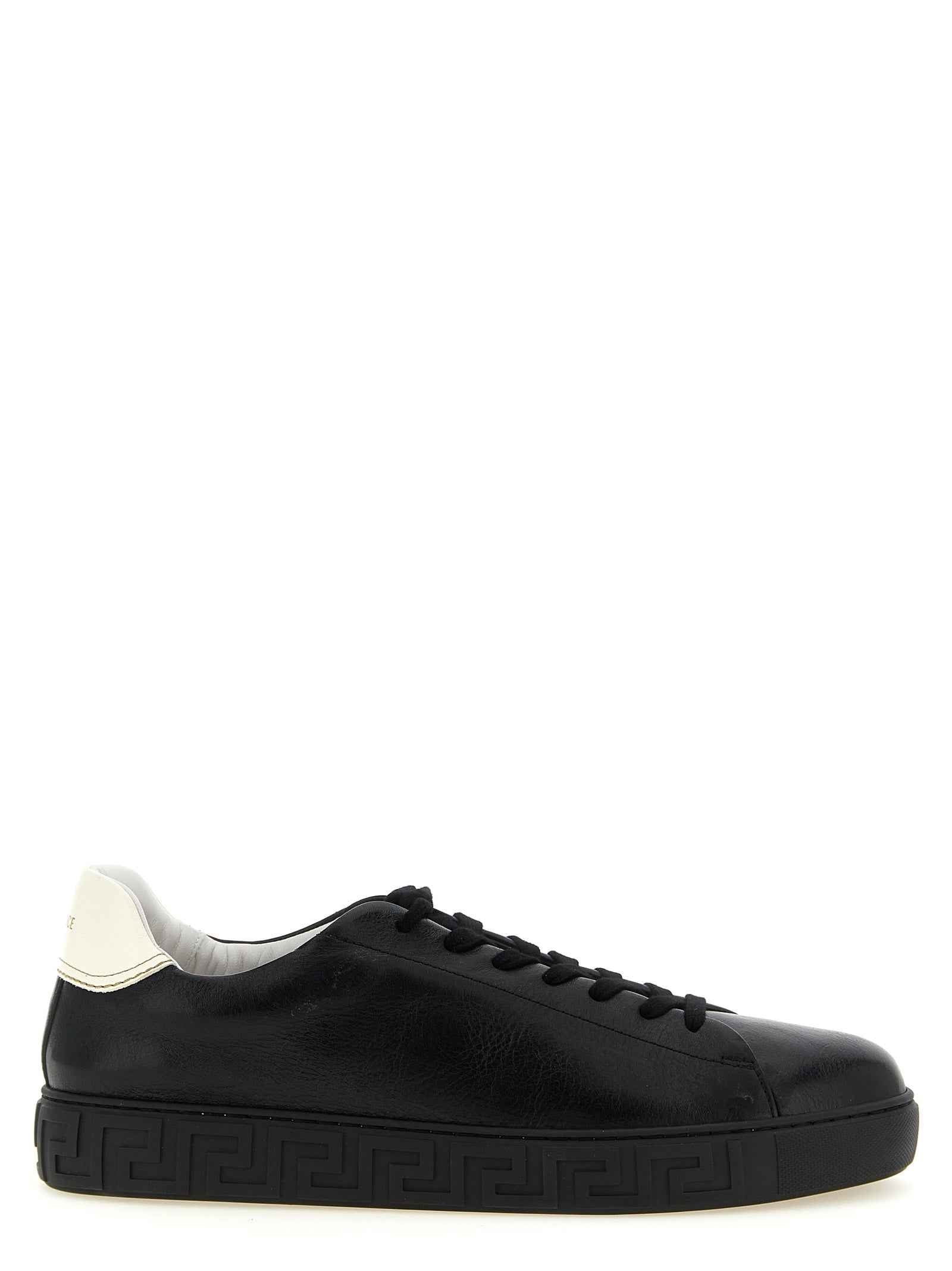 Bicolor Calfskin Low Top Sneakers
