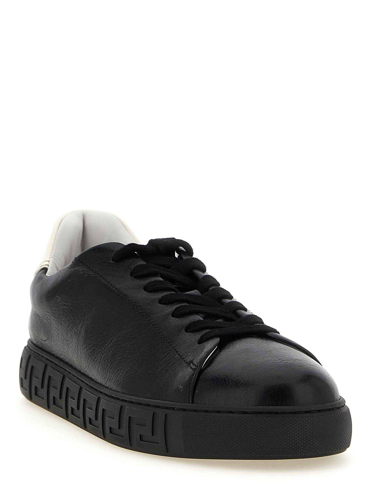 Bicolor Calfskin Low Top Sneakers