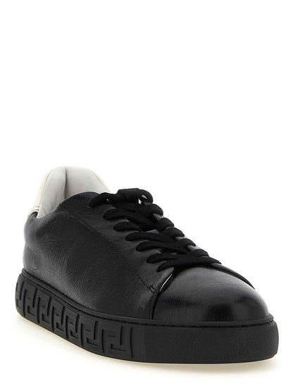Bicolor Calfskin Low Top Sneakers