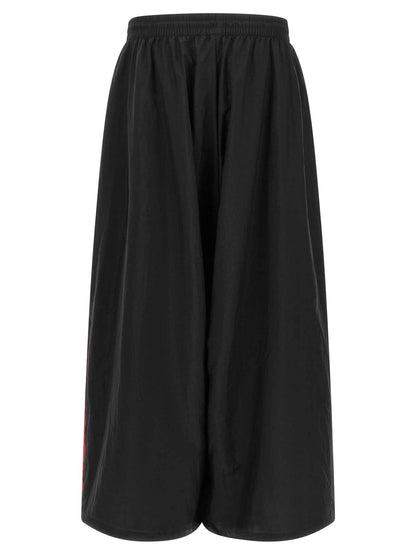 Black Polyamide Athletic Pants