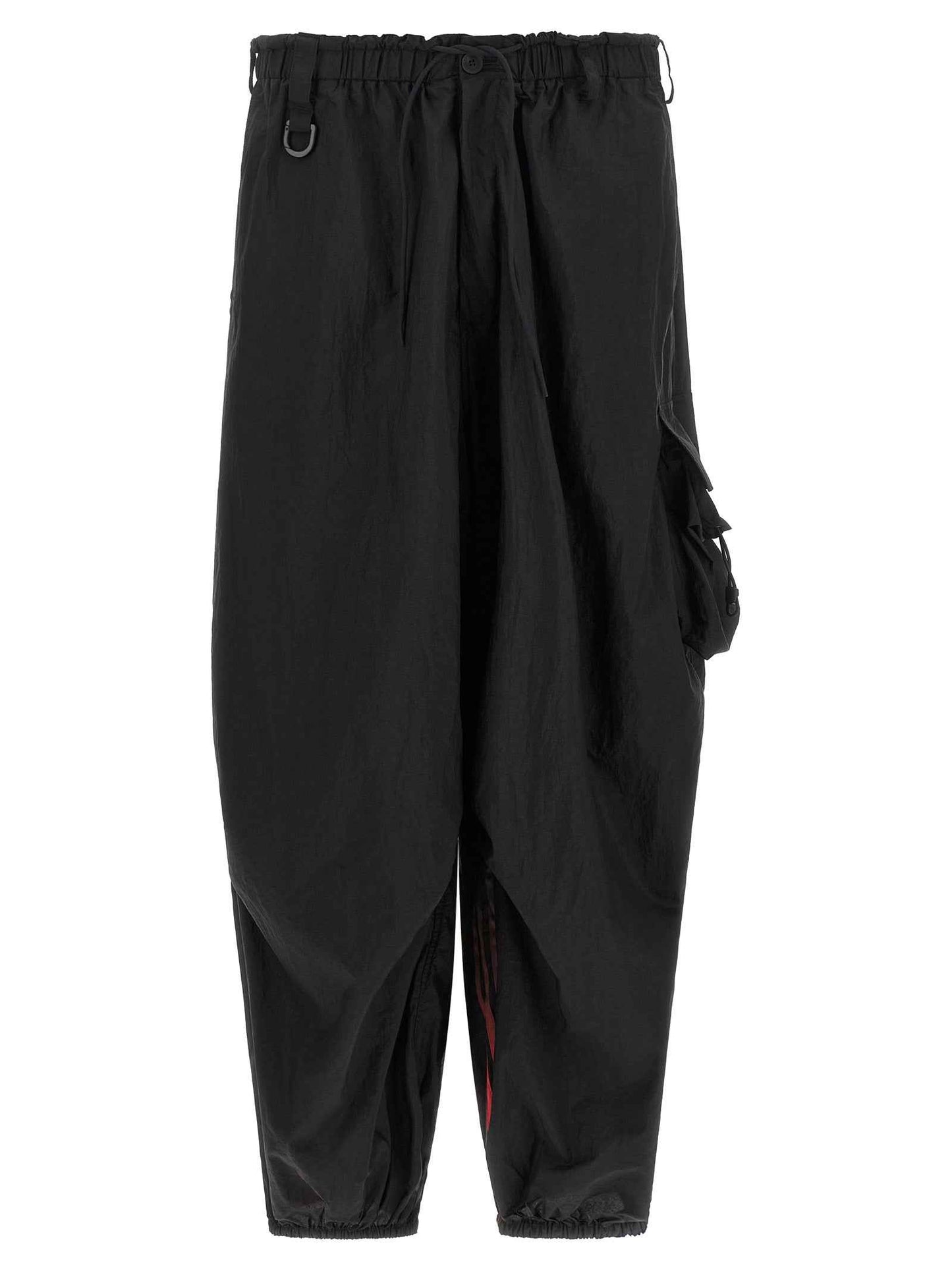 Black Polyamide Cargo Pants