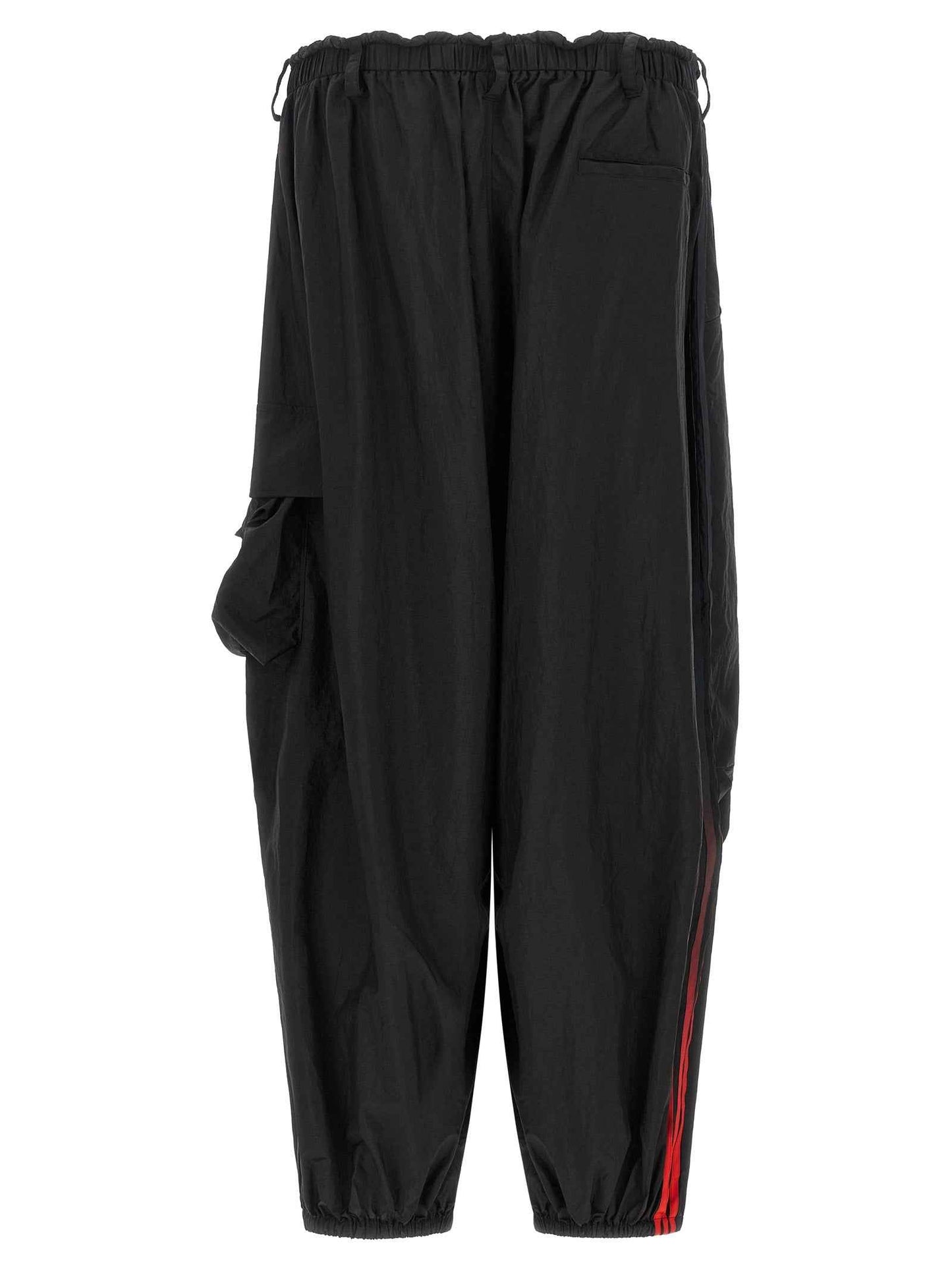 Black Polyamide Cargo Pants