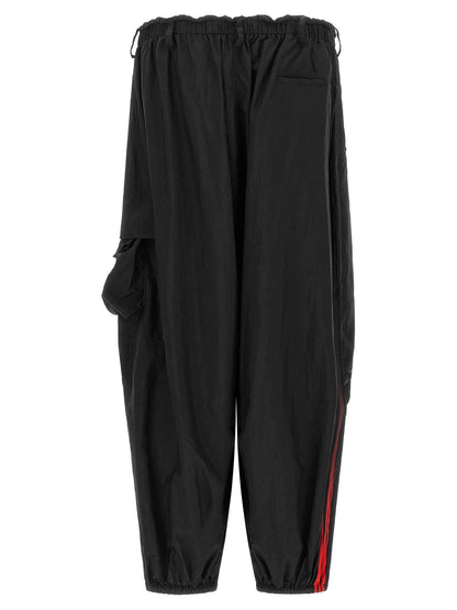 Black Polyamide Cargo Pants