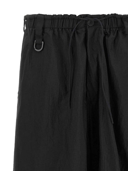 Black Polyamide Cargo Pants
